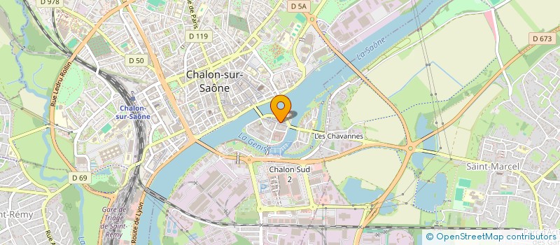 localisation de l'entreprise GL2I à CHALON-SUR-SAONE