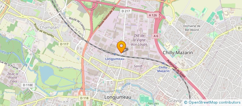 localisation de l'entreprise GL7 LOGISTIC à CHAMPLAN
