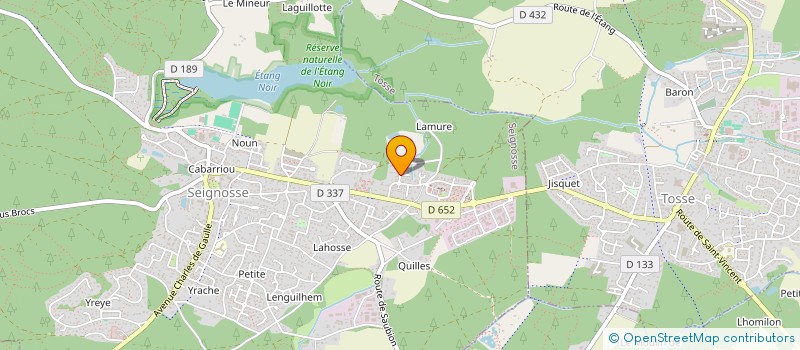 localisation de l'entreprise GLA  SEIGNOSSE