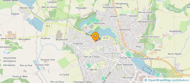localisation de l'entreprise GLA  SAINT-RENAN