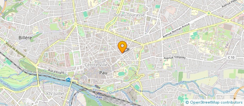 localisation de l'entreprise GLA  PAU