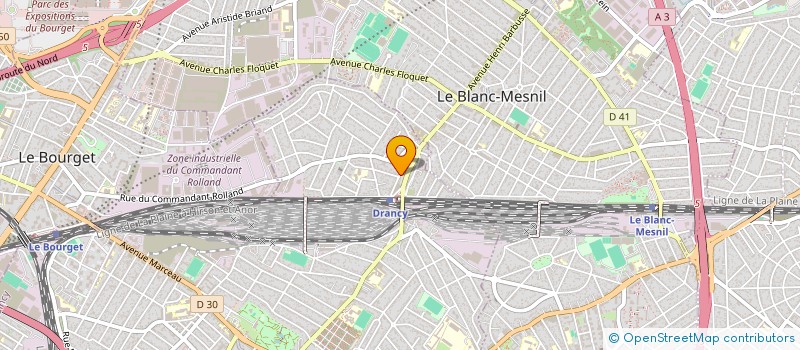 localisation de l'entreprise GLA BAT à DRANCY
