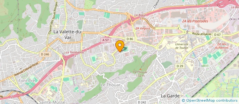 localisation de l'entreprise GLA CLOUD à LA VALETTE-DU-VAR
