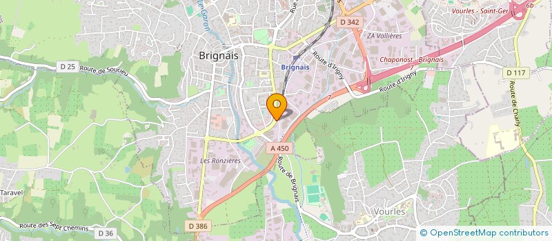 localisation de l'entreprise GLA TECHNOLOGY à BRIGNAIS