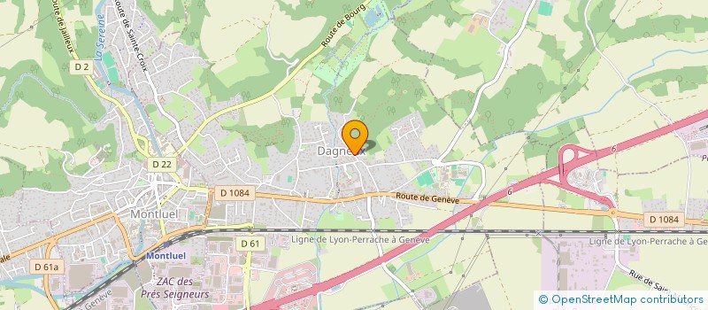 localisation de l'entreprise GLAAM  DAGNEUX