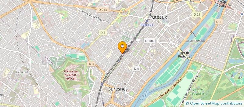 localisation de l'entreprise GLAAM MEDIA INVEST à SURESNES