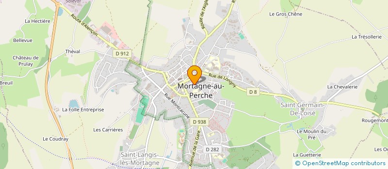 localisation de l'entreprise GLACE'ART à MORTAGNE-AU-PERCHE