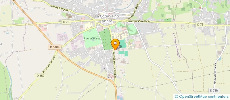 localisation de l'entreprise GLACE ET ROC  LA COTE-SAINT-ANDRE