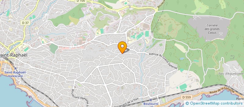 localisation de l'entreprise GLACE GILBERT ET MONIQUE  SAINT-RAPHAEL