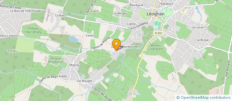 localisation de l'entreprise GLACE & GO à LEOGNAN
