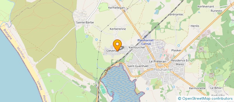 localisation de l'entreprise GLACE SERVICE à PLOUHARNEL
