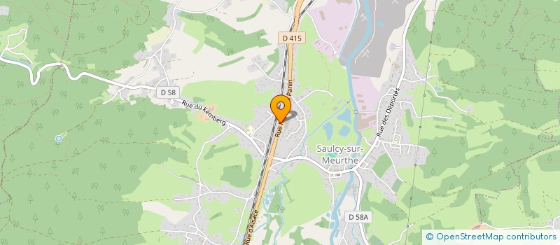 localisation de l'entreprise GLACES DES VOSGES  SAULCY-SUR-MEURTHE