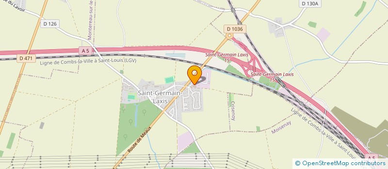 localisation de l'entreprise GLACES ET MIROIRS OUEST  SAINT-GERMAIN-LAXIS