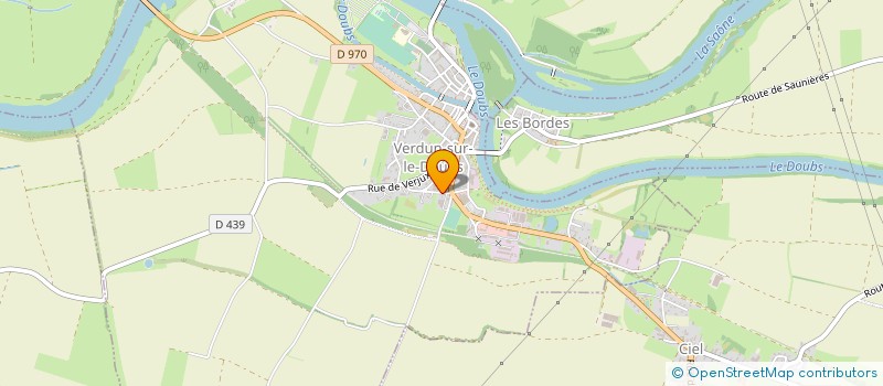 localisation de l'entreprise GLACES ET SORBETS VISSEYRIAS à VERDUN-SUR-LE-DOUBS