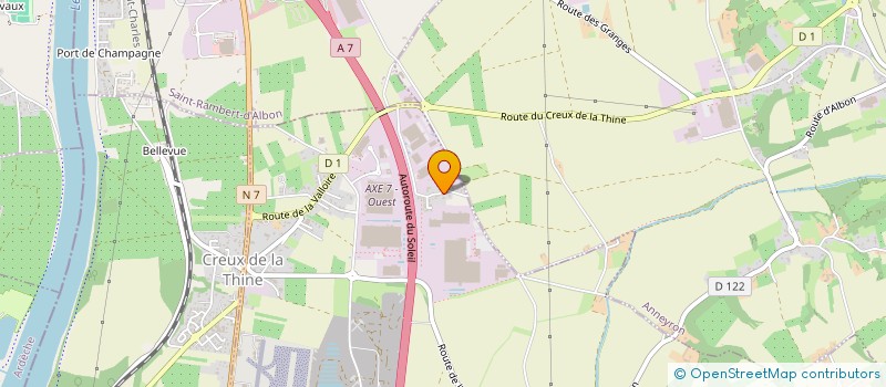 localisation de l'entreprise GLACES PRETMONT  ALBON