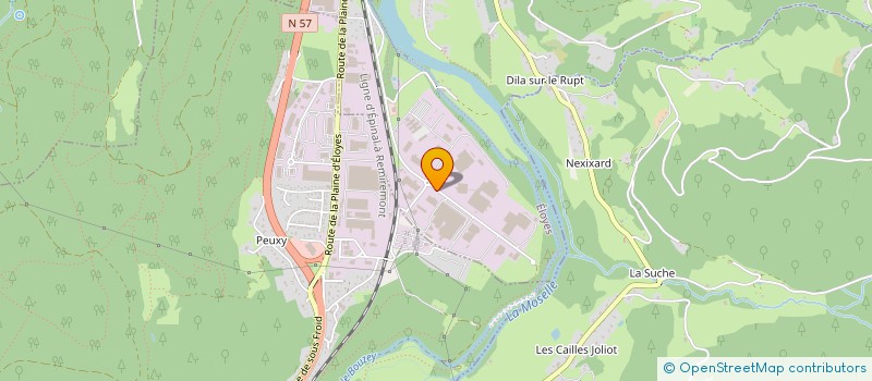 localisation de l'entreprise GLACES THIRIET à ELOYES