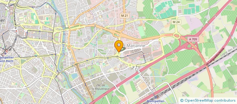 localisation de l'entreprise GLACIER D'ODYSSEUM à MONTPELLIER