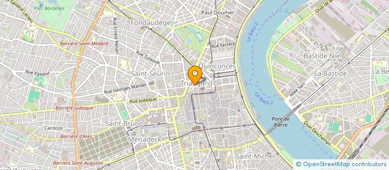 localisation de l'entreprise GLACIER DU TRIANGLE  BORDEAUX