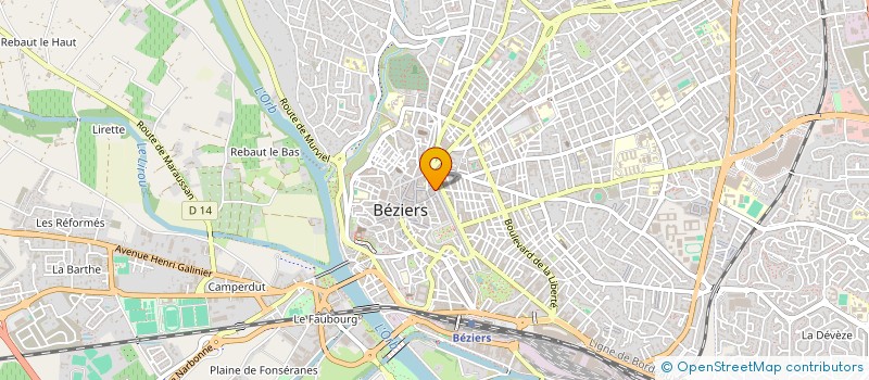 localisation de l'entreprise GLACIER PATARIF  BEZIERS