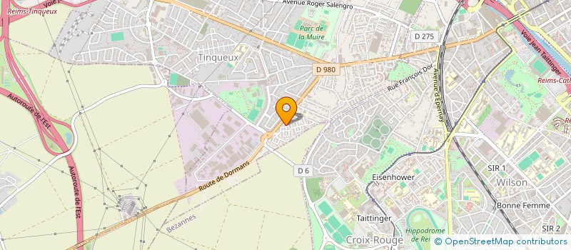 localisation de l'entreprise GLAD  TINQUEUX