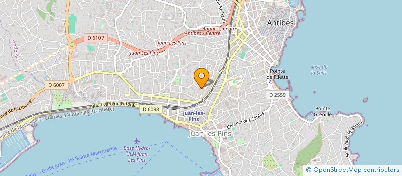 localisation de l'entreprise GLAD BISCUIZ  ANTIBES