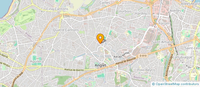 localisation de l'entreprise GLADEN PATRIMONIAL  ANGLET