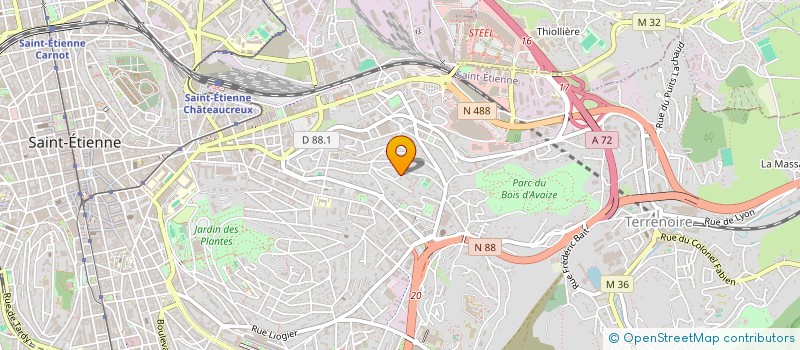 localisation de l'entreprise GLADIATOR'S CLUB  SAINT-ETIENNE