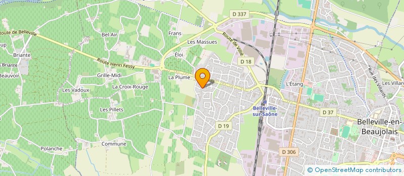 localisation de l'entreprise GLADIUS CORDA  BELLEVILLE-EN-BEAUJOLAIS