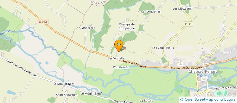 localisation de l'entreprise GLADY  CHATEAU-RENARD