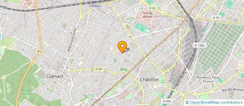 localisation de l'entreprise GLADY'S LYSA  CHATILLON