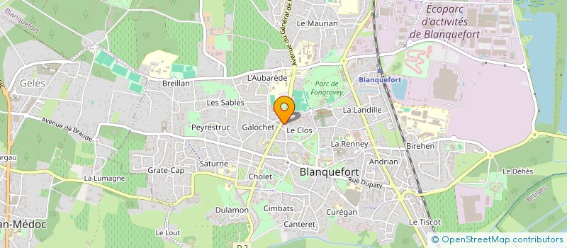 localisation de l'entreprise GLAE-SD à BLANQUEFORT