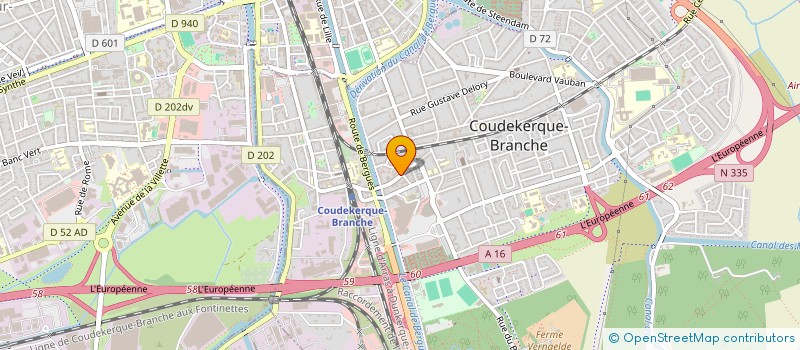 localisation de l'entreprise GLAGTAM  COUDEKERQUE-BRANCHE