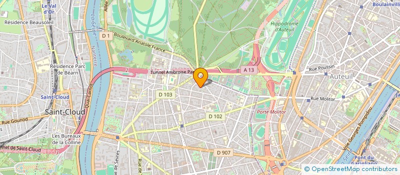 localisation de l'entreprise GLAIN IMMO à BOULOGNE-BILLANCOURT