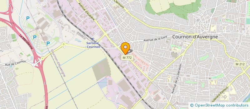 localisation de l'entreprise GLAISE à COURNON-D'AUVERGNE