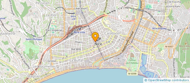 localisation de l'entreprise GLAM 2'C  NICE