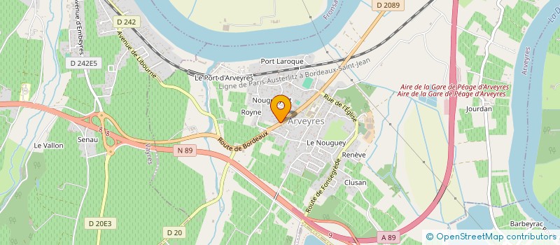 localisation de l'entreprise GLAM  ARVEYRES