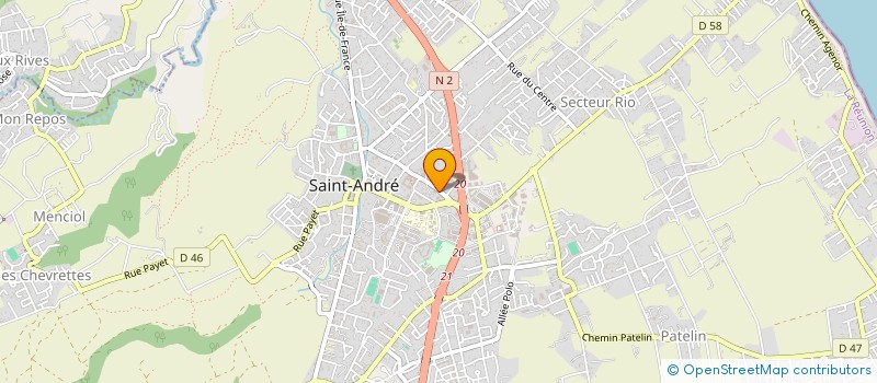 localisation de l'entreprise GLAM ESTHETIC à SAINT-ANDRE