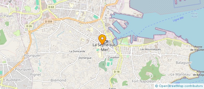 localisation de l'entreprise GLAM EVENTS à LA SEYNE-SUR-MER