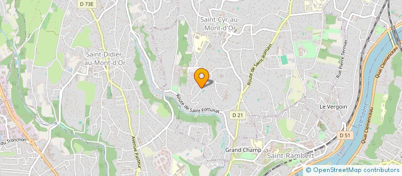 localisation de l'entreprise GLAM INVEST  SAINT-CYR-AU-MONT-D'OR