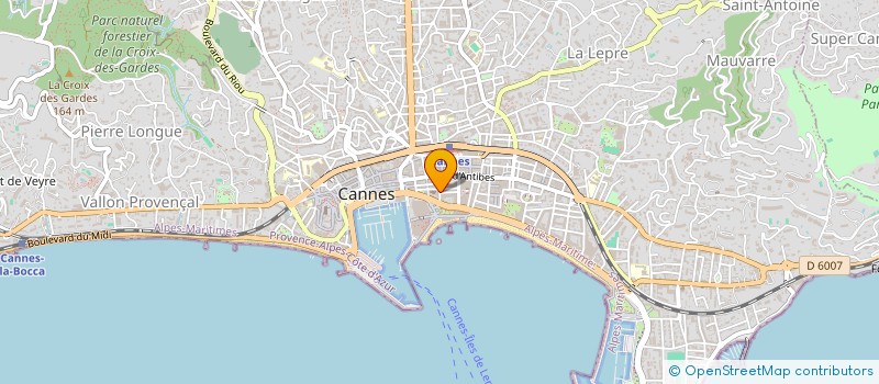 localisation de l'entreprise GLAM MONTE CARLO CANNES à CANNES