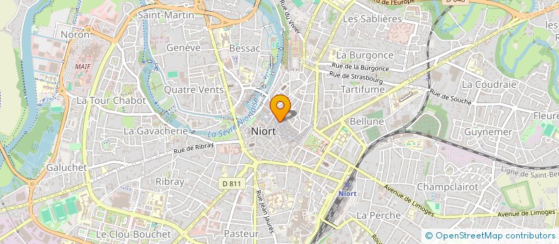 localisation de l'entreprise GLAM'S ROCK  NIORT