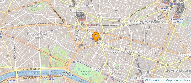 localisation de l'entreprise GLAMOUR OPERA à PARIS
