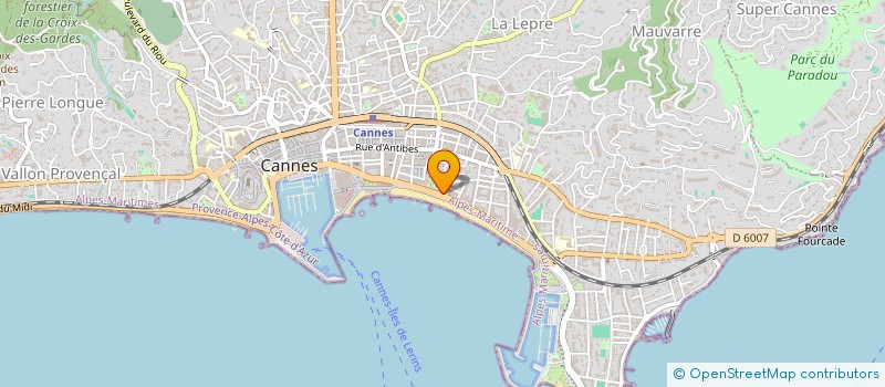 localisation de l'entreprise GLAMOUR PRODUCTIONS à CANNES