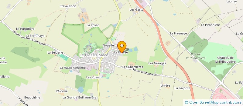 localisation de l'entreprise GLAMS à LONGUENEE-EN-ANJOU