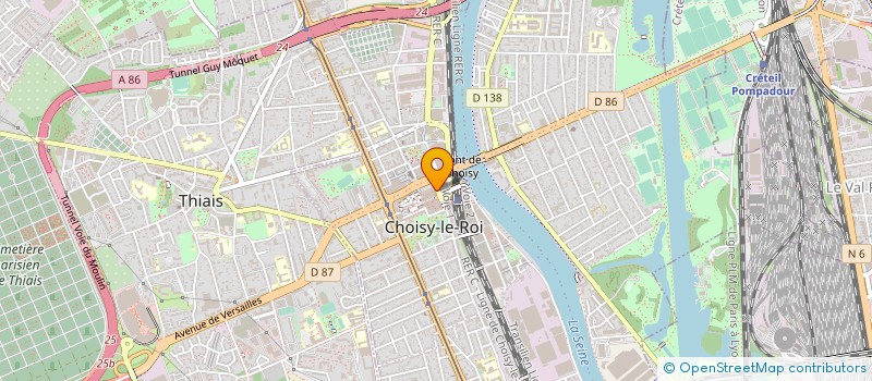 localisation de l'entreprise GLAMS'SHOP à CHOISY-LE-ROI