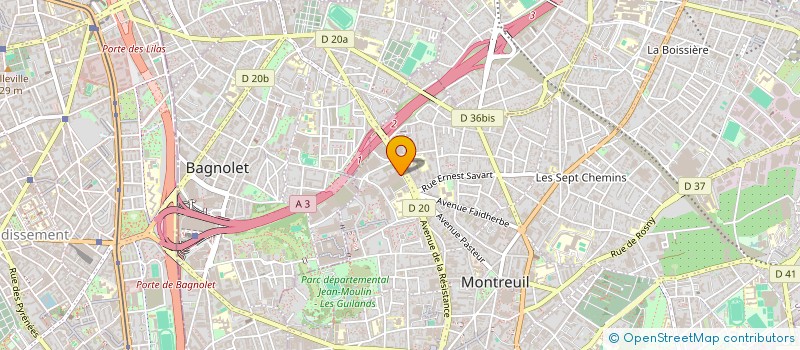 localisation de l'entreprise GLAMSMILE CLINIC à MONTREUIL