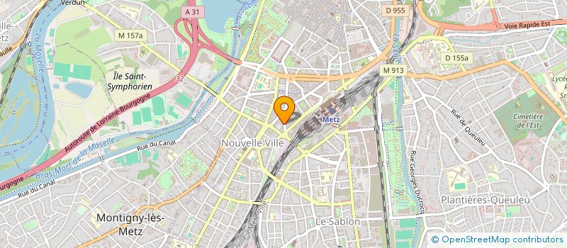 localisation de l'entreprise GLAMUSE  METZ