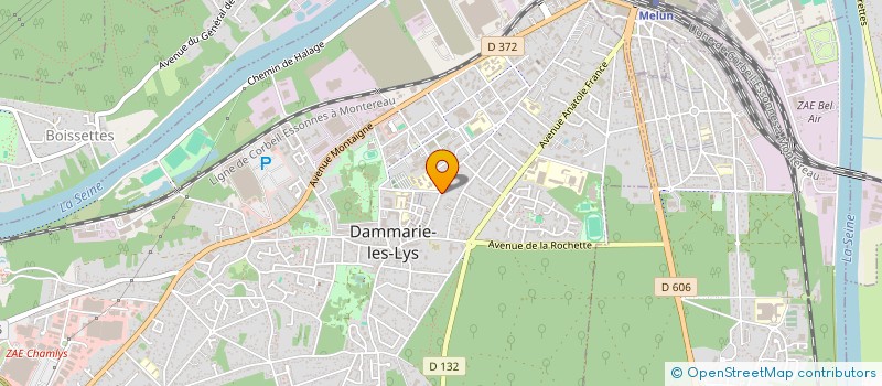localisation de l'entreprise GLAMYS BEAUTE à DAMMARIE-LES-LYS