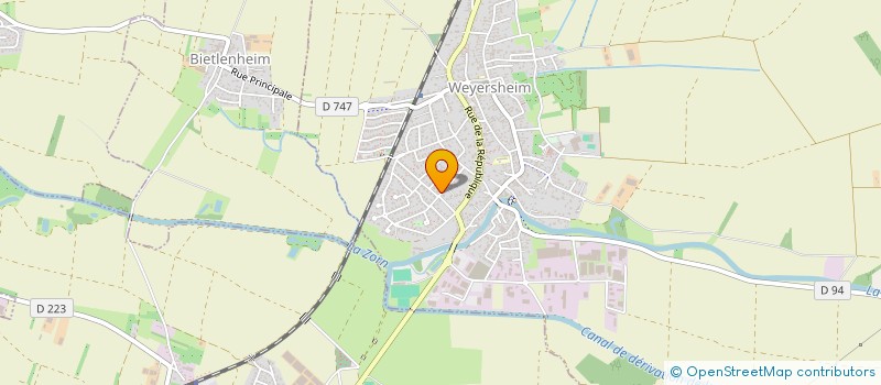 localisation de l'entreprise GLANDON  WEYERSHEIM