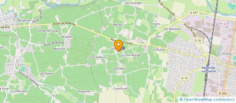 localisation de l'entreprise GLANTZ-MAN à BELLEVILLE-EN-BEAUJOLAIS